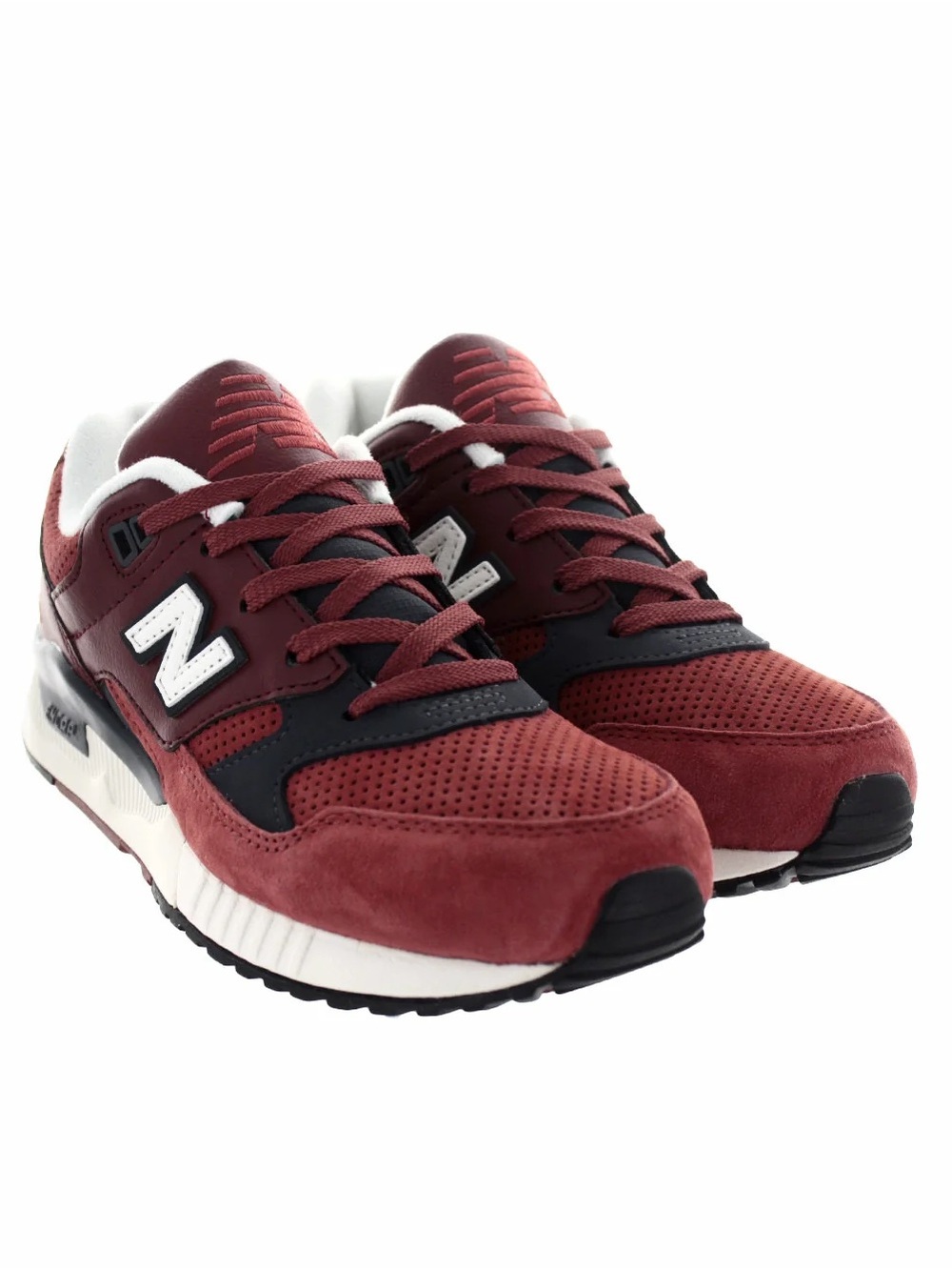 New Balance Burgundy and Blue Suede 530 Encap